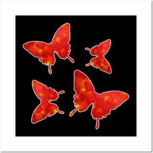 Colorful Butterfly , Cute Light Butterflies Gift Idea Posters and Art